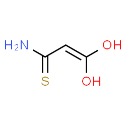 ChemSpider 2D Image | 3,3-Dihydroxy-2-propenethioamide | C3H5NO2S