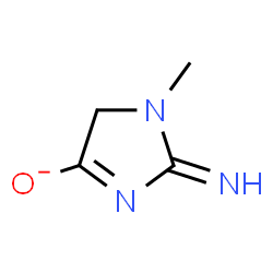 ChemSpider 2D Image | 2-Imino-1-methyl-2,5-dihydro-1H-imidazol-4-olate | C4H6N3O
