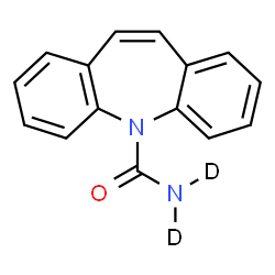 ChemSpider 2D Image | 5H-Dibenzo[b,f]azepine-5-(~2~H_2_)carboxamide | C15H10D2N2O