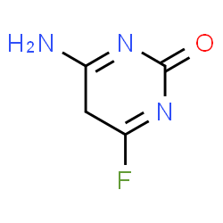 ChemSpider 2D Image | 4-Amino-6-fluoro-2(5H)-pyrimidinone | C4H4FN3O