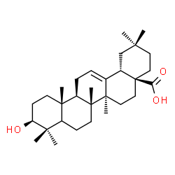 ChemSpider 2D Image | (3beta,5xi)-3-Hydroxyolean-12-en-28-oic acid | C30H48O3