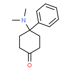 ChemSpider 2D Image | 4-(Dimethylamino)-4-phenylcyclohexanone | C14H19NO