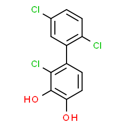 ChemSpider 2D Image | 2,2',5'-Trichloro-3,4-biphenyldiol | C12H7Cl3O2