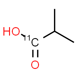 ChemSpider 2D Image | 2-Methyl(1-~11~C)propanoic acid | C311CH8O2