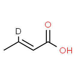 ChemSpider 2D Image | (2E)-(3-~2~H)-2-Butenoic acid | C4H5DO2