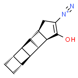 ChemSpider 2D Image | (1S,2S,3S,6R,7S,8S,9R,13R)-10-Hydroxypentacyclo[6.5.0.0~2,7~.0~3,6~.0~9,13~]tridec-10-ene-11-diazonium | C13H15N2O