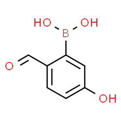 ChemSpider 2D Image | (2-Formyl-5-hydroxyphenyl)boronic acid | C7H7BO4