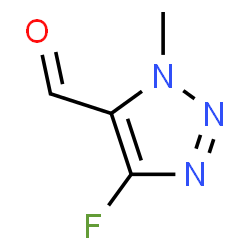 ChemSpider 2D Image | 4-Fluoro-1-methyl-1H-1,2,3-triazole-5-carbaldehyde | C4H4FN3O