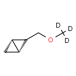 ChemSpider 2D Image | (1R,3S)-2-{[(~2~H_3_)Methyloxy]methyl}bicyclo[1.1.0]butane | C6H7D3O