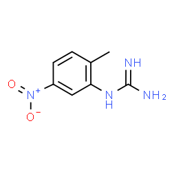 ChemSpider 2D Image | 1-(2-Methyl-5-nitrophenyl)guanidine | C8H10N4O2