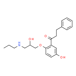 ChemSpider 2D Image | 5-Hydroxypropafenone | C21H27NO4