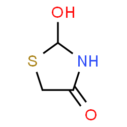 ChemSpider 2D Image | 2-Hydroxy-1,3-thiazolidin-4-one | C3H5NO2S