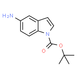 ChemSpider 2D Image | 1-Boc-5-aminoindole | C13H16N2O2