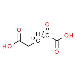 ChemSpider 2D Image | 2-Oxo(2,3-~13~C_2_)pentanedioic acid | C313C2H6O5