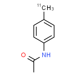 ChemSpider 2D Image | N-[4-(~11~C)Methylphenyl]acetamide | C811CH11NO