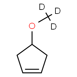 ChemSpider 2D Image | 4-[(~2~H_3_)Methyloxy]cyclopentene | C6H7D3O