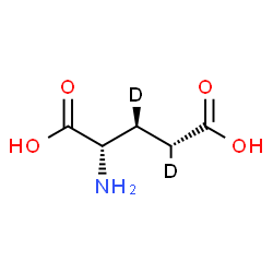 ChemSpider 2D Image | (3S,4R)-L-(3,4-~2~H_2_)Glutamic acid | C5H7D2NO4