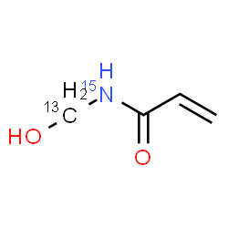 ChemSpider 2D Image | N-[Hydroxy(~13~C)methyl]-2-propen(~15~N)amide | C313CH715NO2