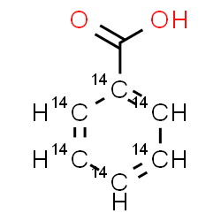 ChemSpider 2D Image | (~14~C_6_)Benzoic acid | C14C6H6O2