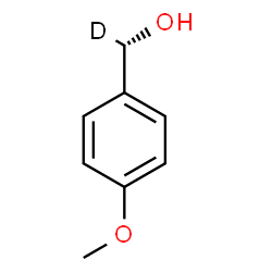 ChemSpider 2D Image | (S)-(4-Methoxyphenyl)(~2~H_1_)methanol | C8H9DO2