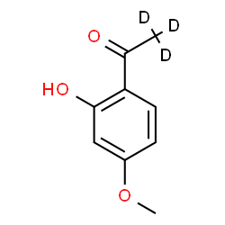 ChemSpider 2D Image | 1-(2-Hydroxy-4-methoxyphenyl)(~2~H_3_)ethanone | C9H7D3O3