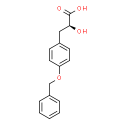 ChemSpider 2D Image | (S)-3-(4'-Benzyloxyphenyl)-2-hydroxy-propionic acid | C16H16O4