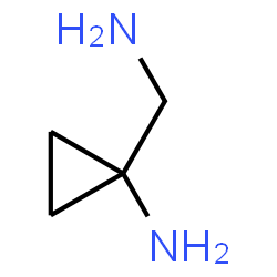 ChemSpider 2D Image | 1-(Aminomethyl)cyclopropanamine | C4H10N2